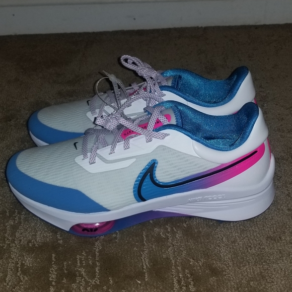 Nike Air Zoom Infinity Tour NEXT 'White Aurora Blue' Golf DM8446-104 Men's 9.5W - Picture 7 of 9